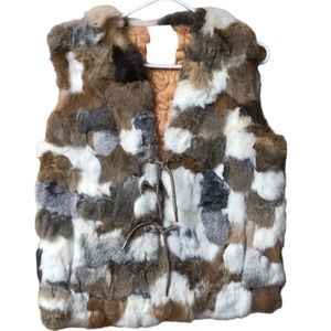 1969 Patchwork genuine fur vest